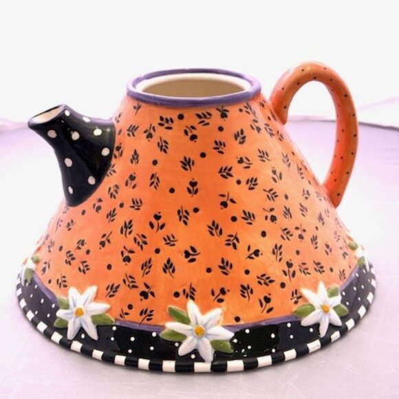 Mary Engelbreit Vintage Daisy Teapot (1997) item #77041 UPC 720532770416 - Picture 1 of 2